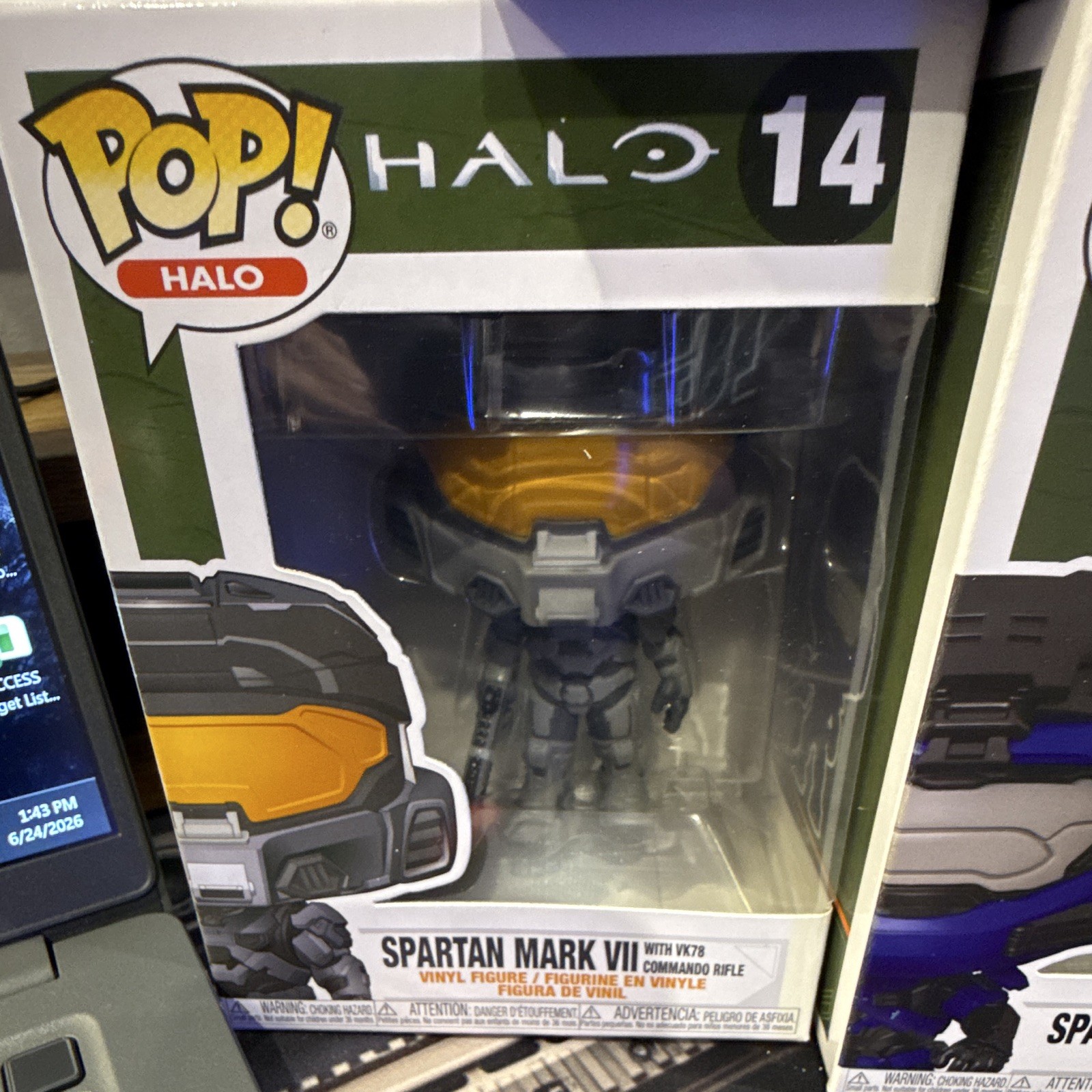 Funko Pop! Halo Vinyl Figure Lot Glows in Dark Master Chief Buck Weapon Escharum
