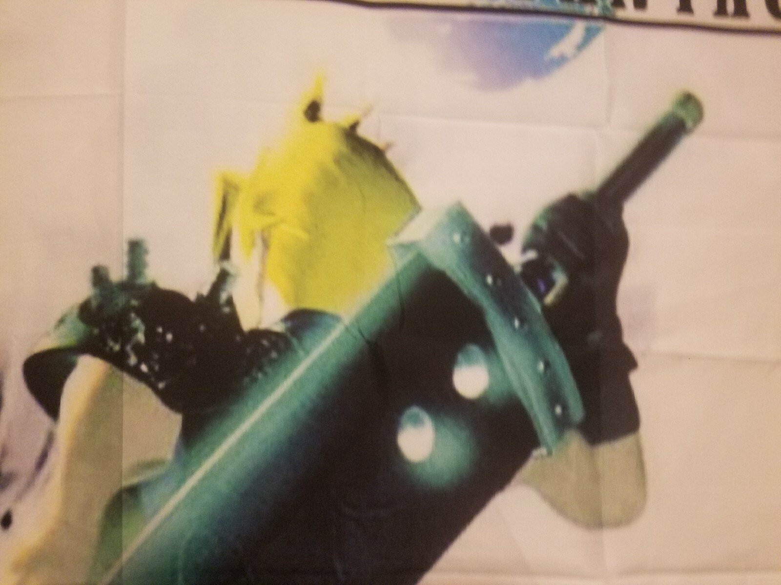 Final Fantasy 7 banner box art tapestry 5 feet FF7 PlayStation Cloud Sephiroth