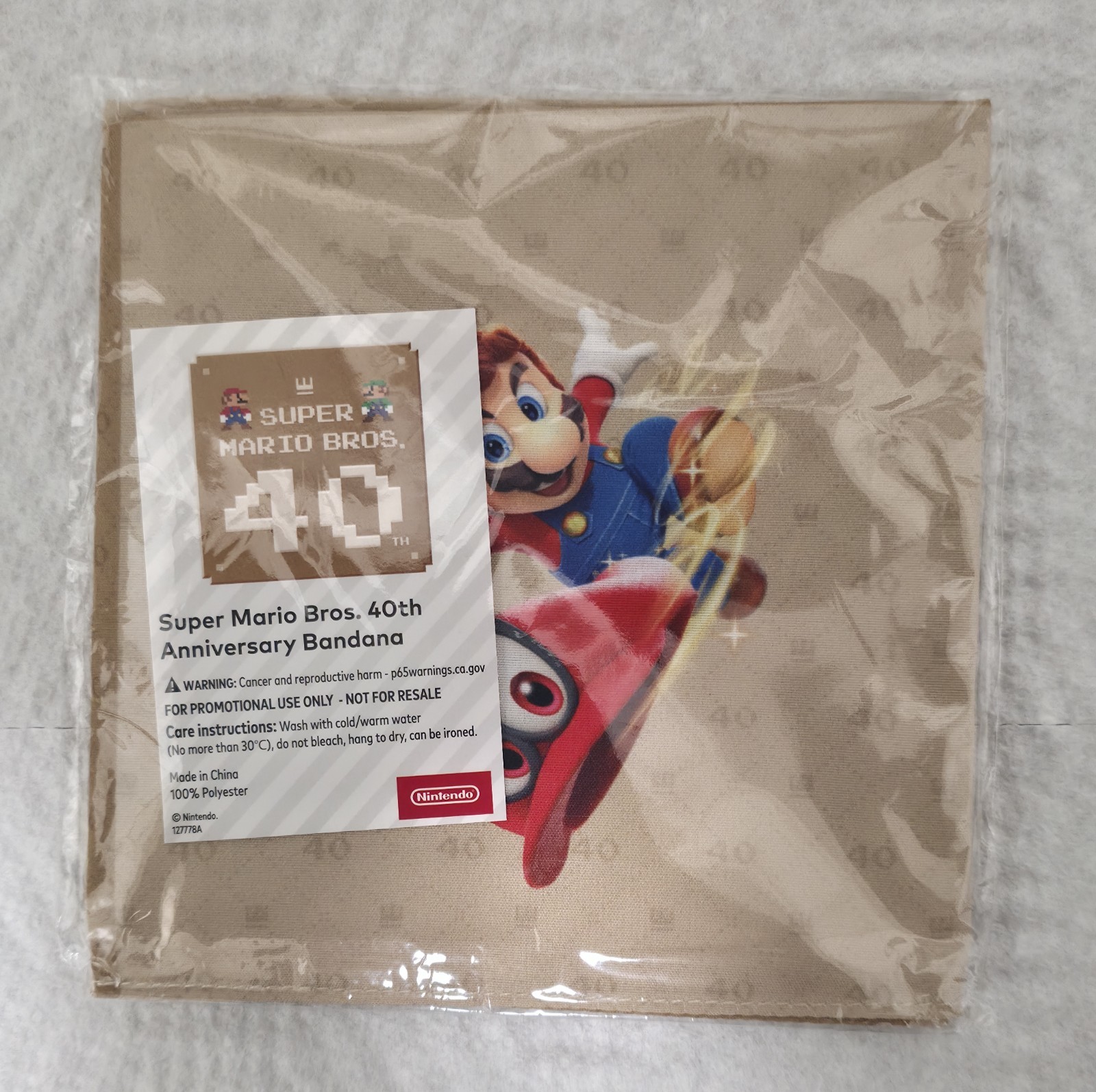 Super Mario Bros. 40th Anniversary Bandana Promo