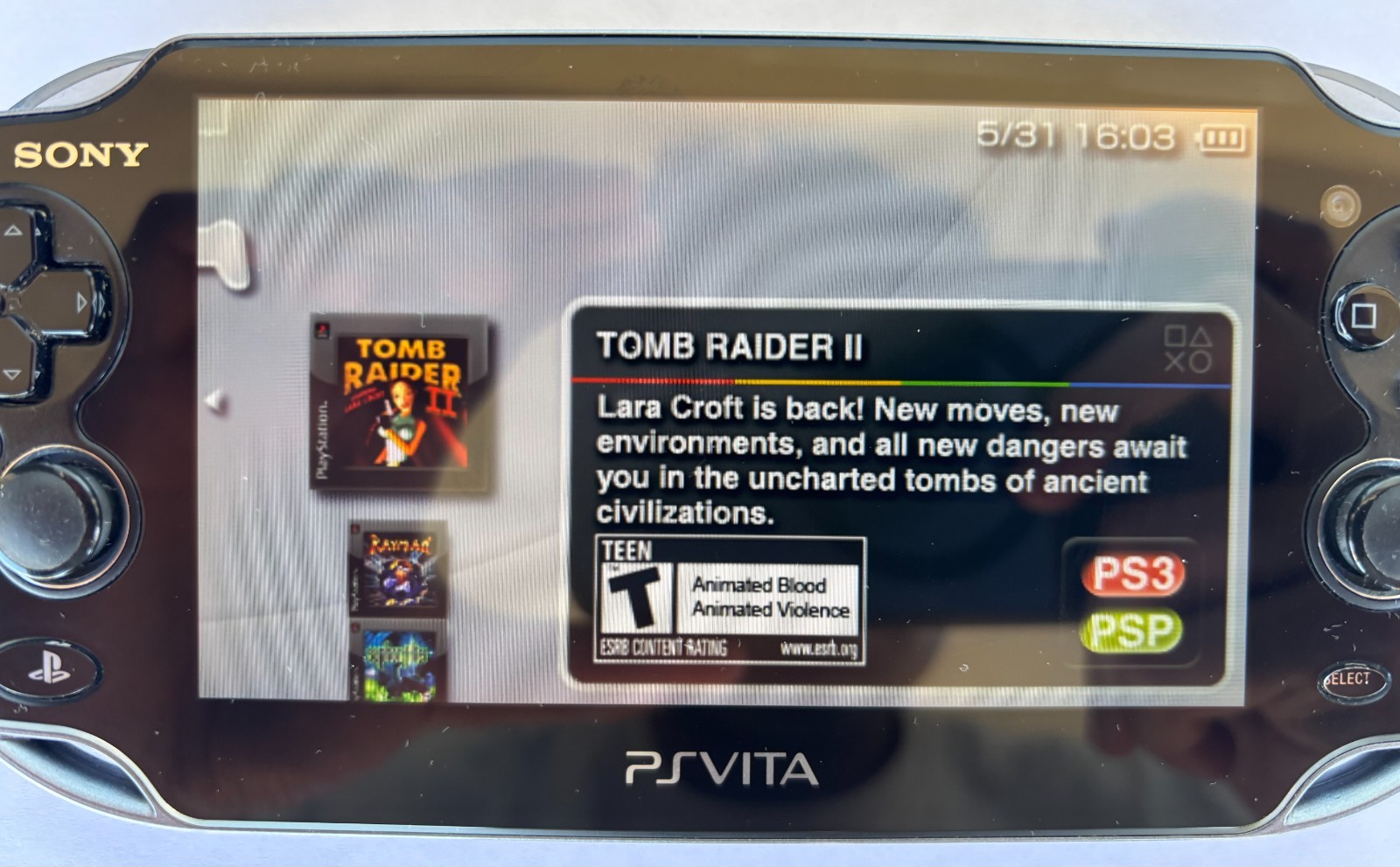 SONY PLAYSTATION VITA OLED PCH-1000/1100 FIRMWARE 3.65 128GB – SHIP IN 1-DAY