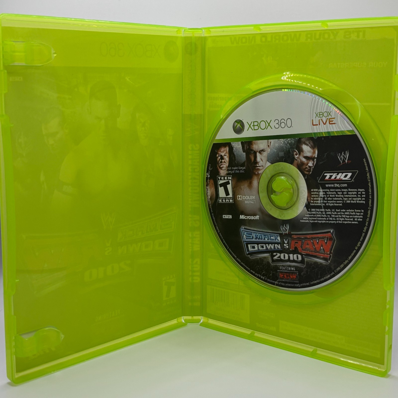 XBOX360 WWE Lot of 3 / SmackDown Vs Raw 2008 (Platinum), 2010, WWE12 / TESTED