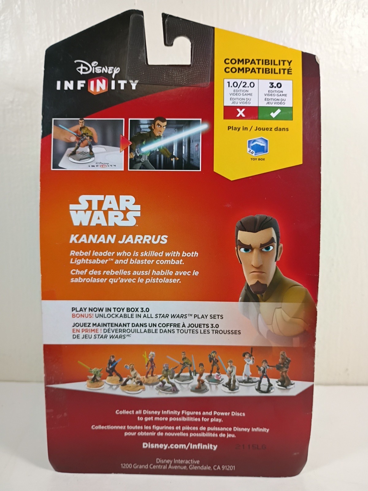 Disney Infinity 3.0 Edition Kanan Jarrus Star Wars Figure Open Box