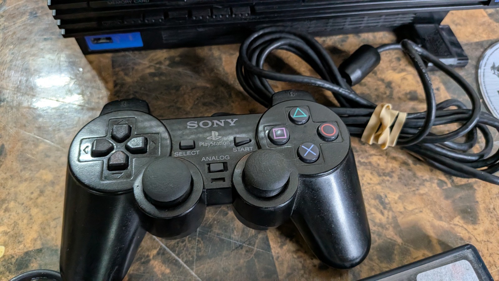 Sony Playstation 2 PS2 Console – Guitar Hero Bundle – Guitar, Games, Memory Card