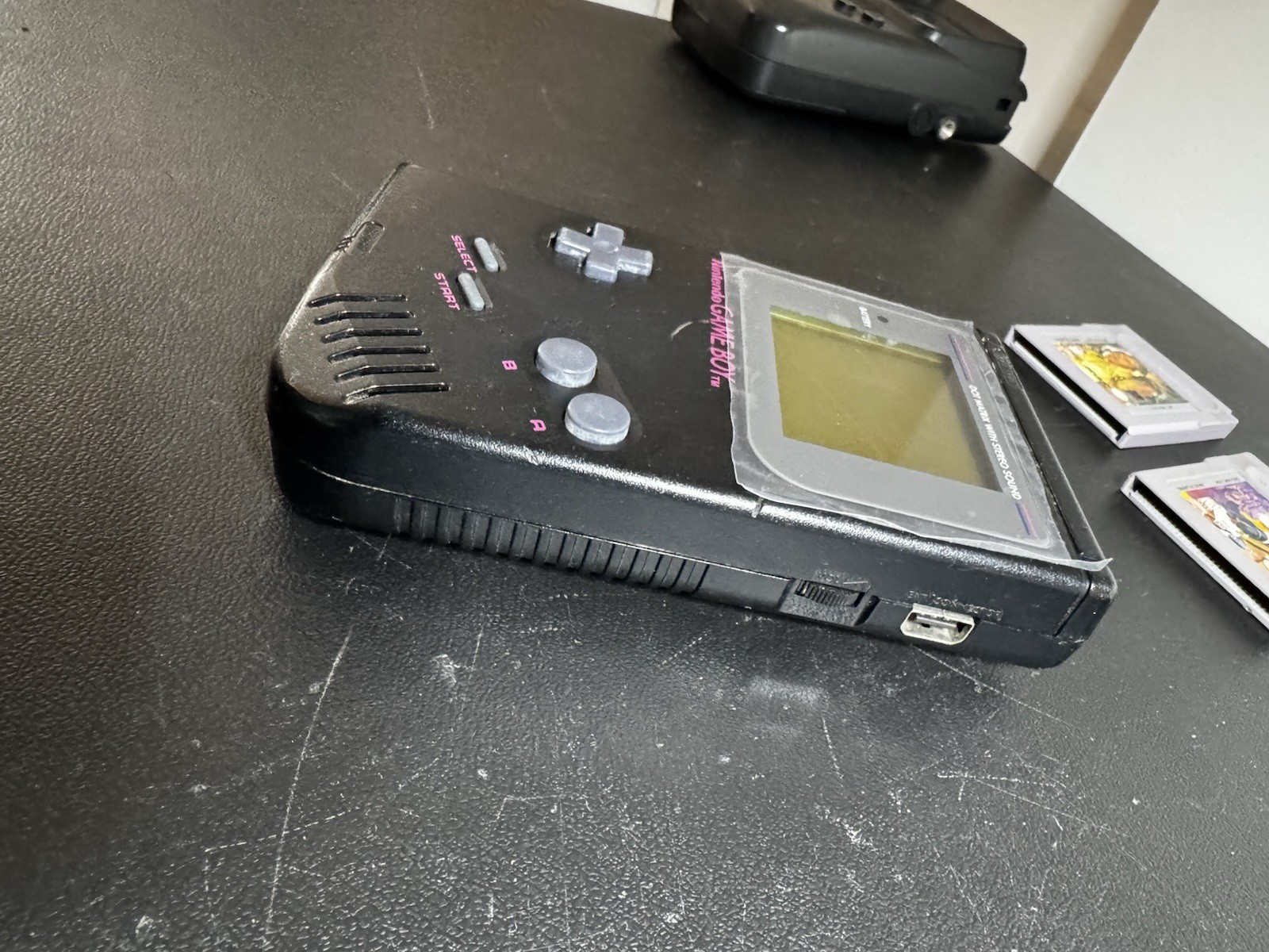 Original Nintendo Game Boy Black Play It Loud Maui Mallard Cold Shadow Tested