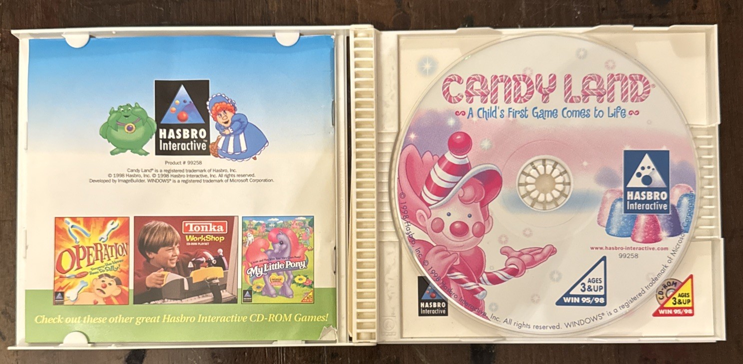 candy land game comes to life cd rom 1998