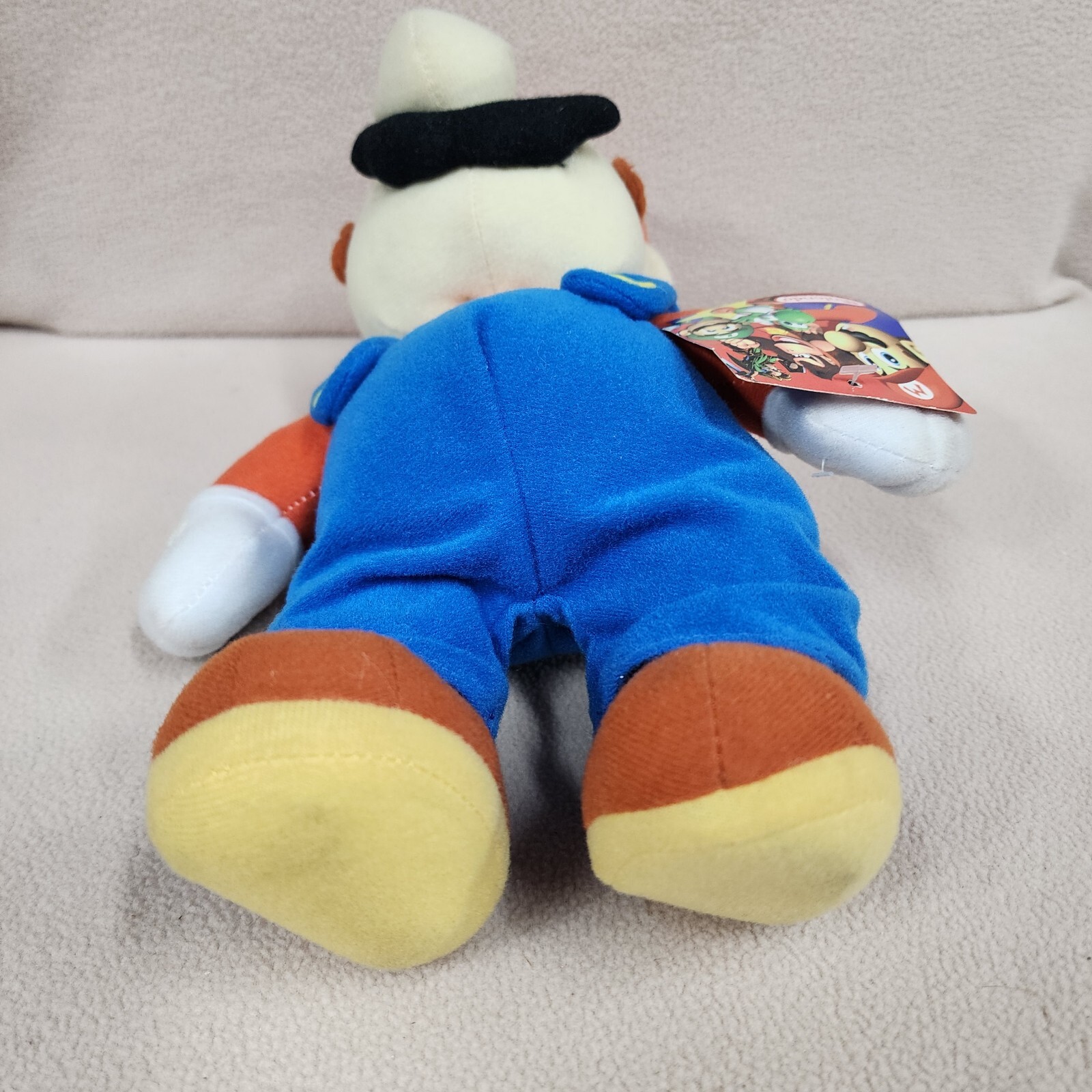 2004 Nintendo Super Mario Bros Mario Plush Kellytoy 12 Inch Blue Eyes Nice Cond