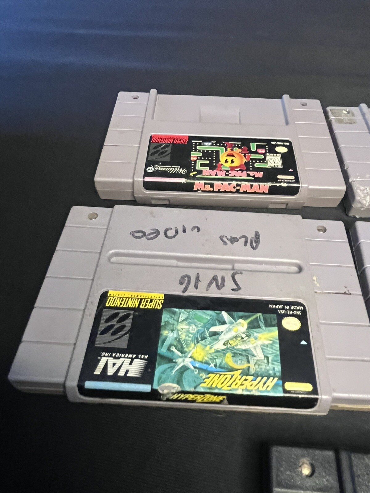 SNES Lot Killer Instinct Pac-Man Hyperzone Stunt Race FX Bass Fishing