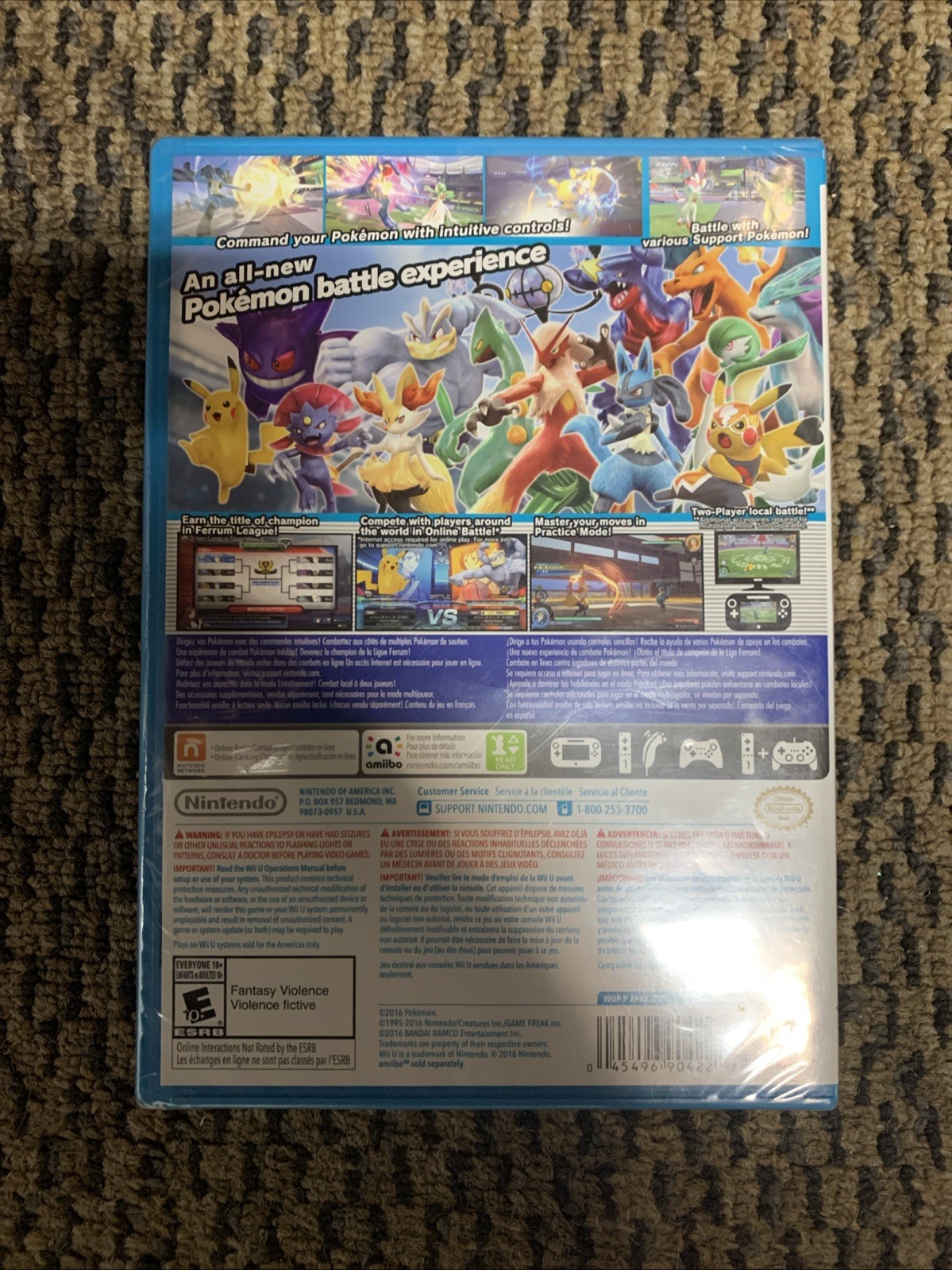 Pokkén Tournament (Nintendo Wii U, 2016, The Pokemon Company) -Brand New/Sealed!