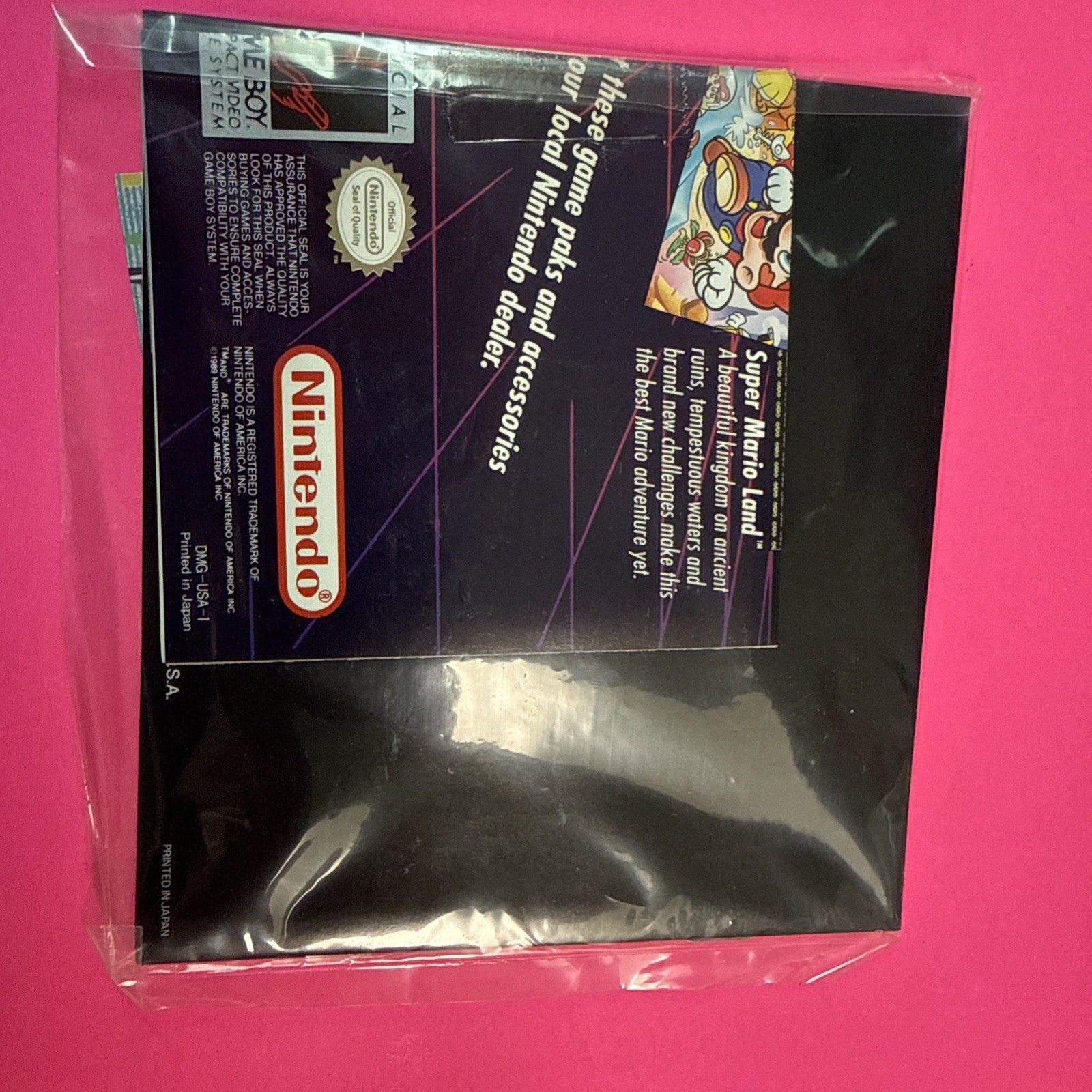 Game Boy Rechargeable Battery Pack AC Adapter DMG-03 • Box & Manual • No battery