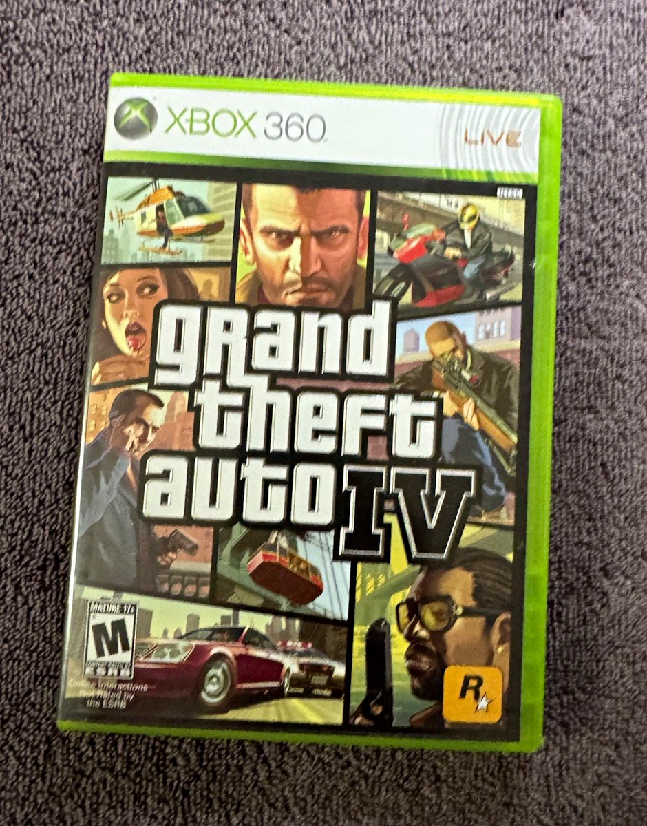 Rockstar Grand Theft Auto IV Xbox 360 Case Map Guide Manual Included M NTSC-U/C