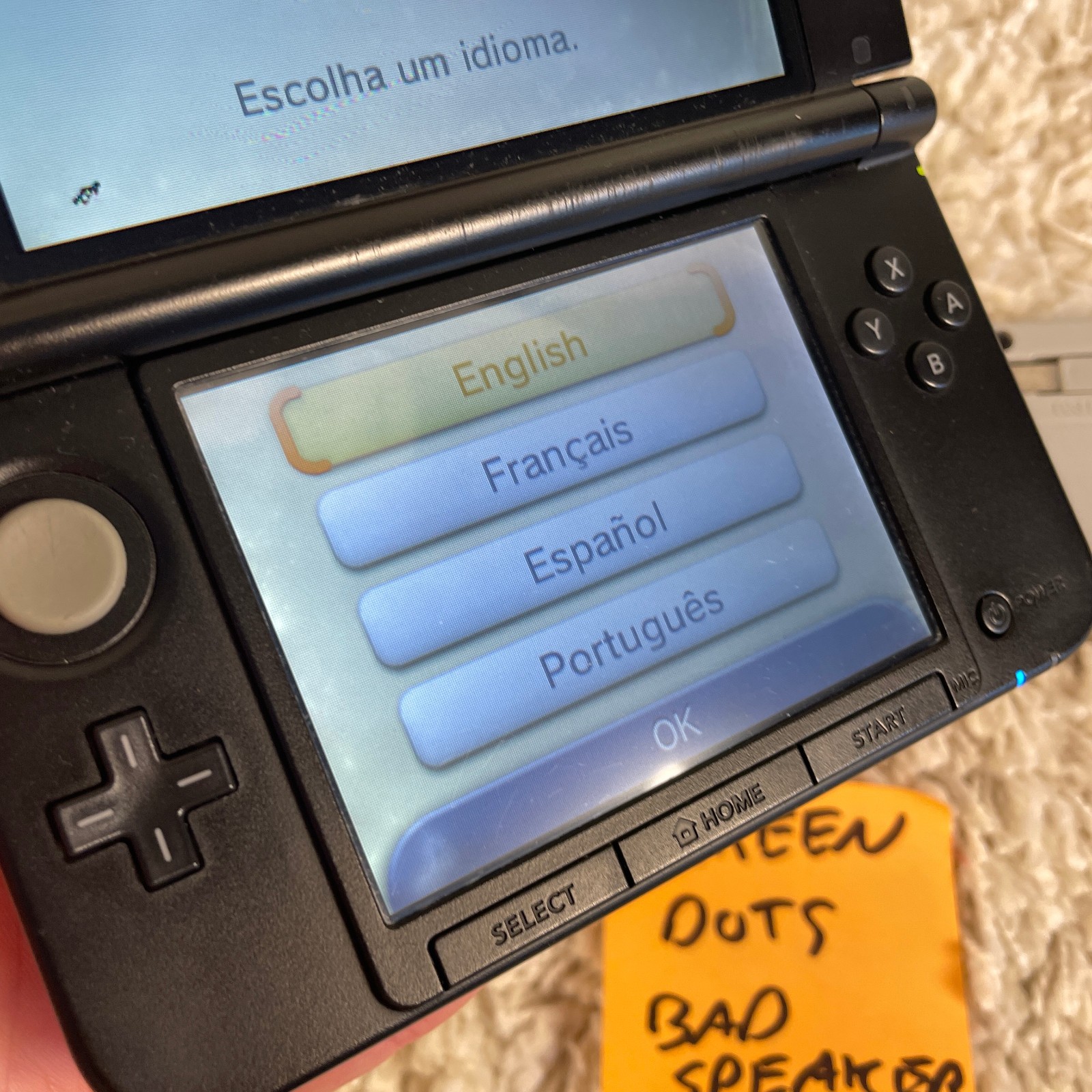 Nintendo 3DS XL Pokémon X and Y Red Version Handheld Console SPR-001 Tested