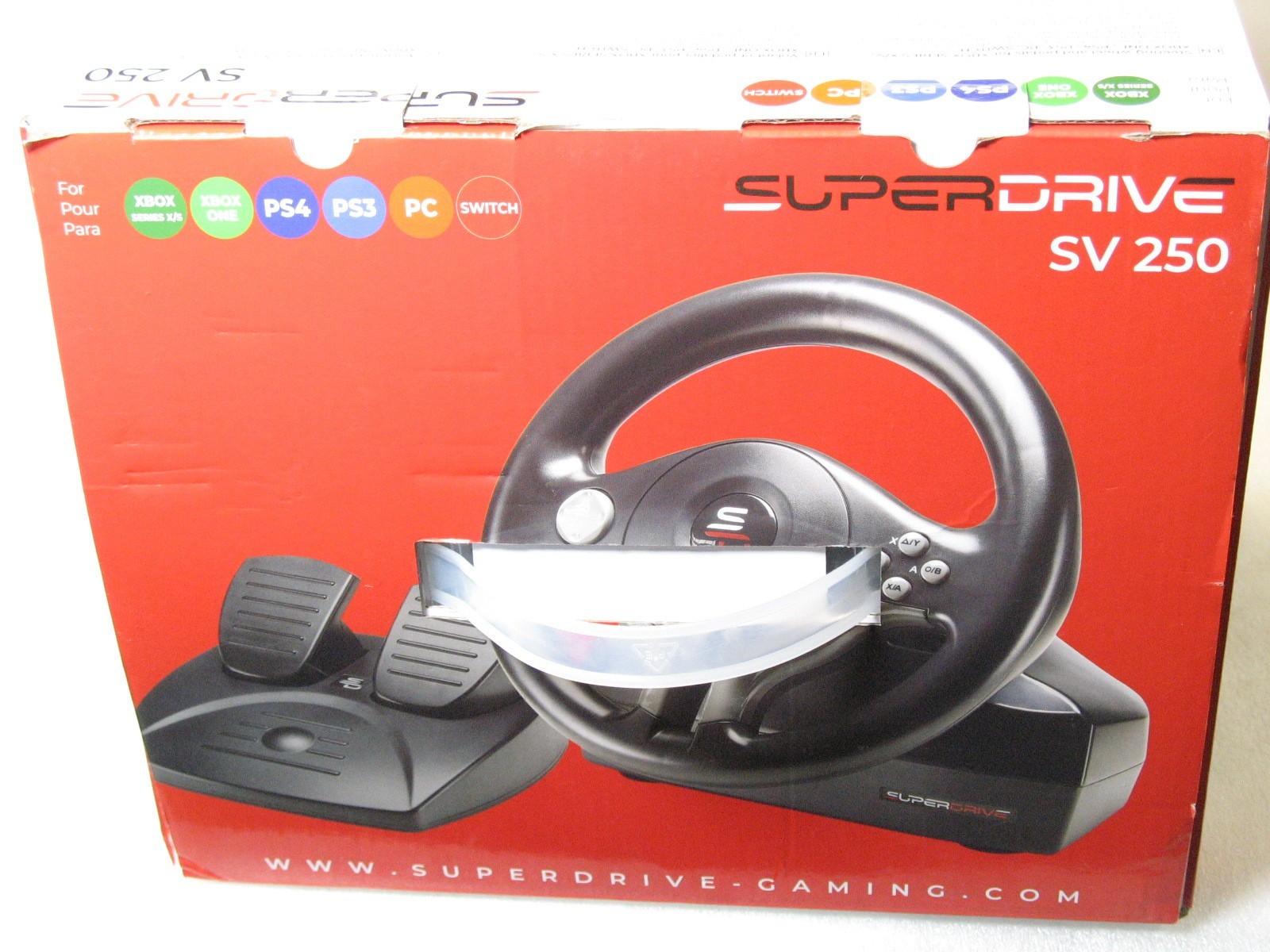 Superdrive Driving Gaming Racing Wheel & Pedals SV250