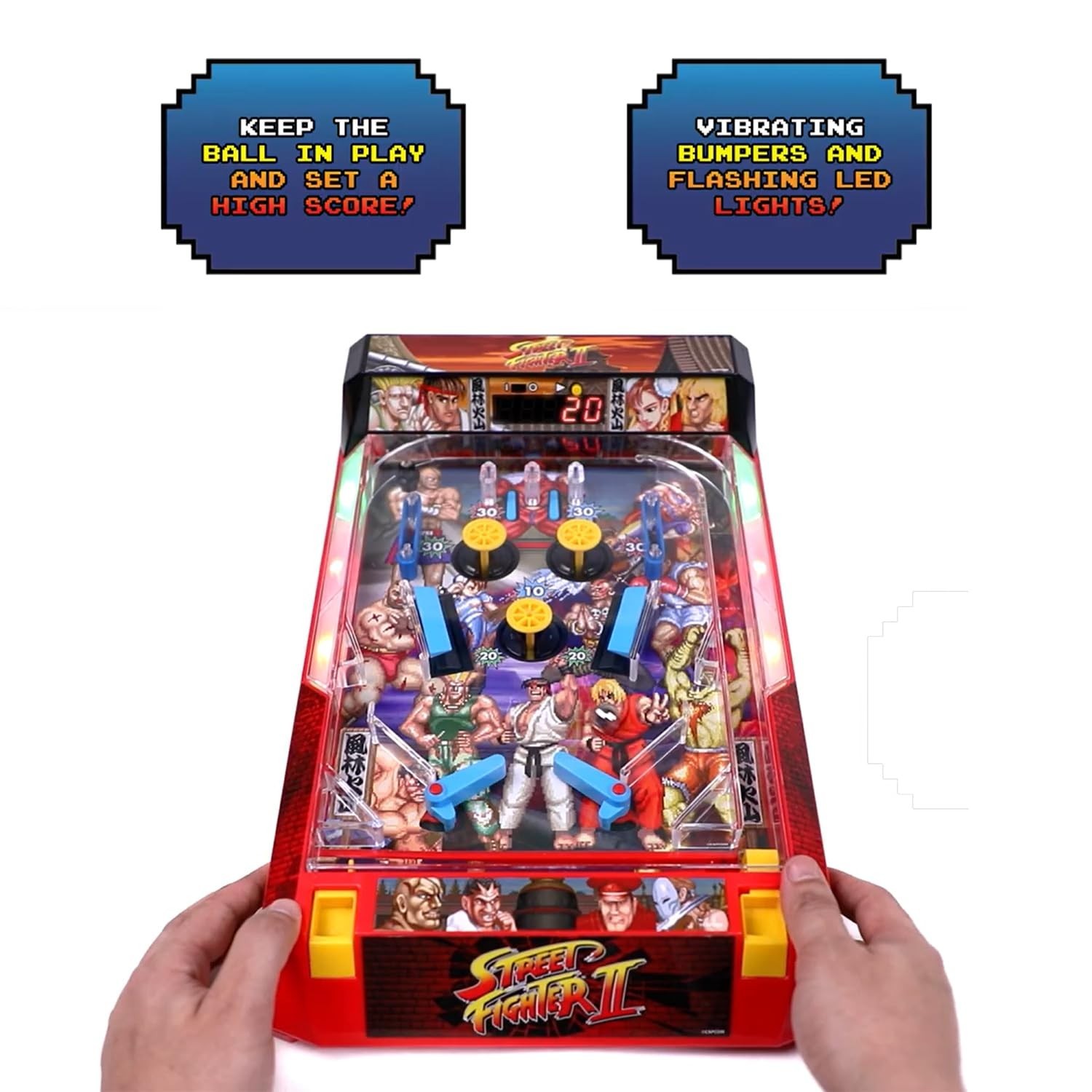 Street Fighter II: Arcade Pinball – Premium Series, Lights & Sounds Iconic Ta…