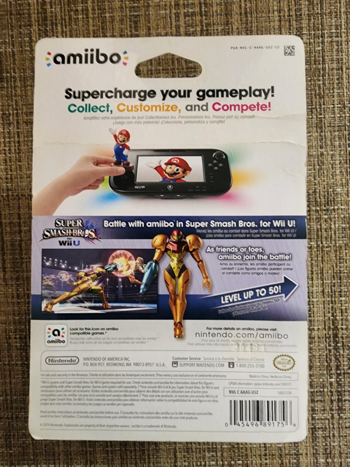 Amiibo – SEALED Samus Figure (Super Smash Bros) New In Box – See Pics and Desc!