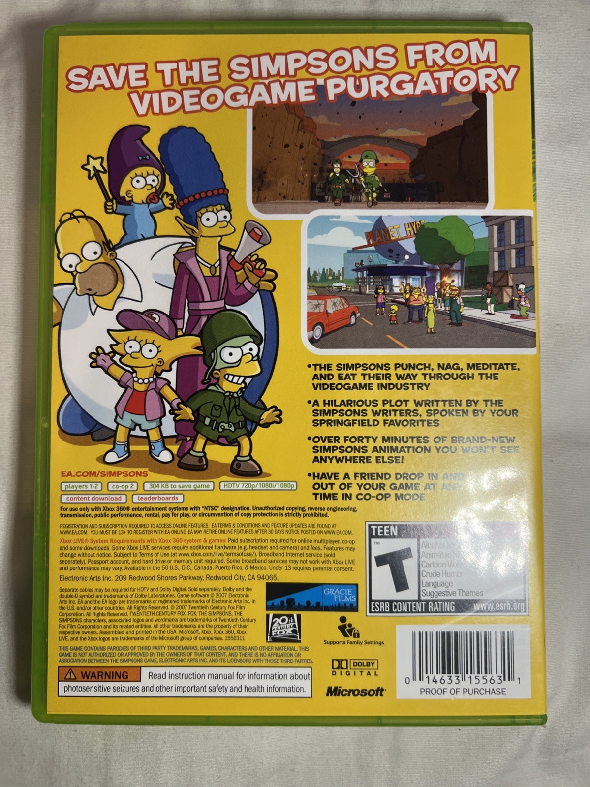 The Simpsons Game [Xbox 360] [X360] [2007] [Complete!]