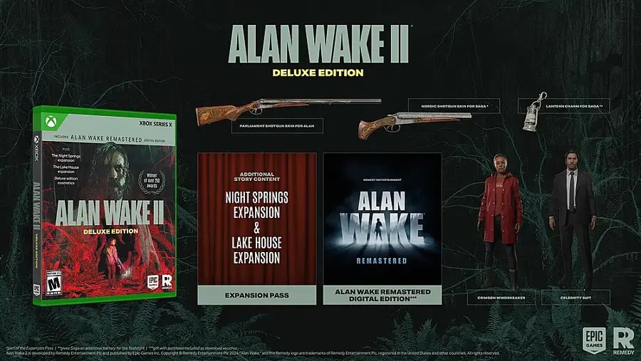 Alan Wake 2 Deluxe Edition – Xbox Series X – NEW & SEALED – FREE US SHIPPING