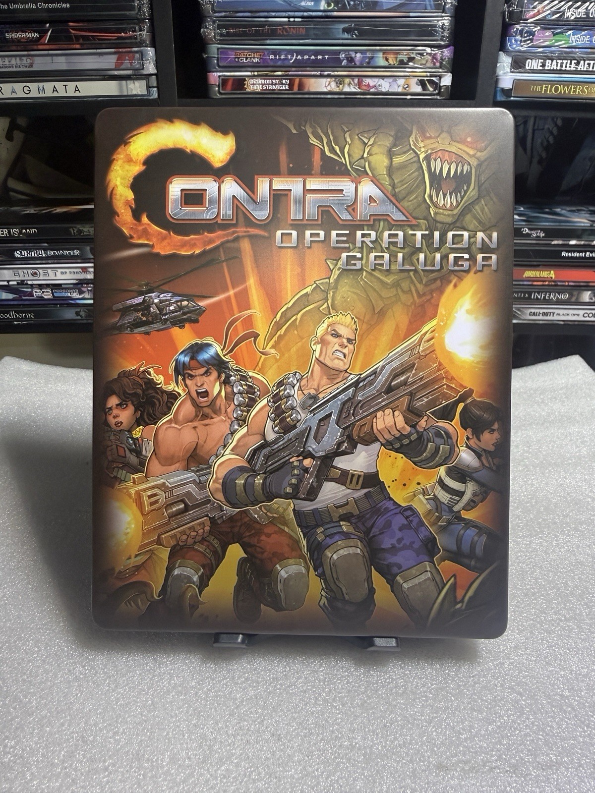 Limited Edition Contra Operation Galuga Custom Steelbook/Steelup Case PS5/Xbox