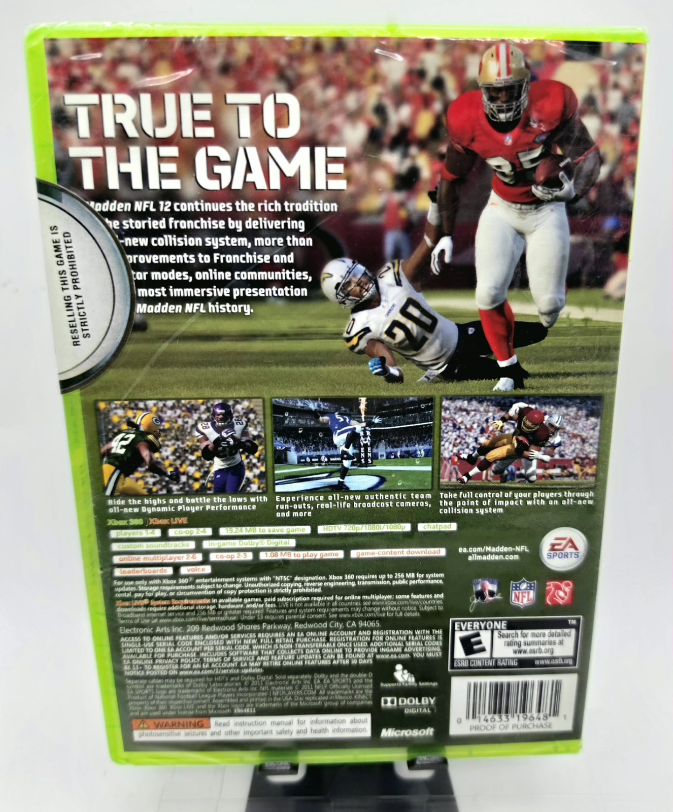 Madden NFL 12 Xbox 360 Brand New Factory Sealed EA Experience Rare Find