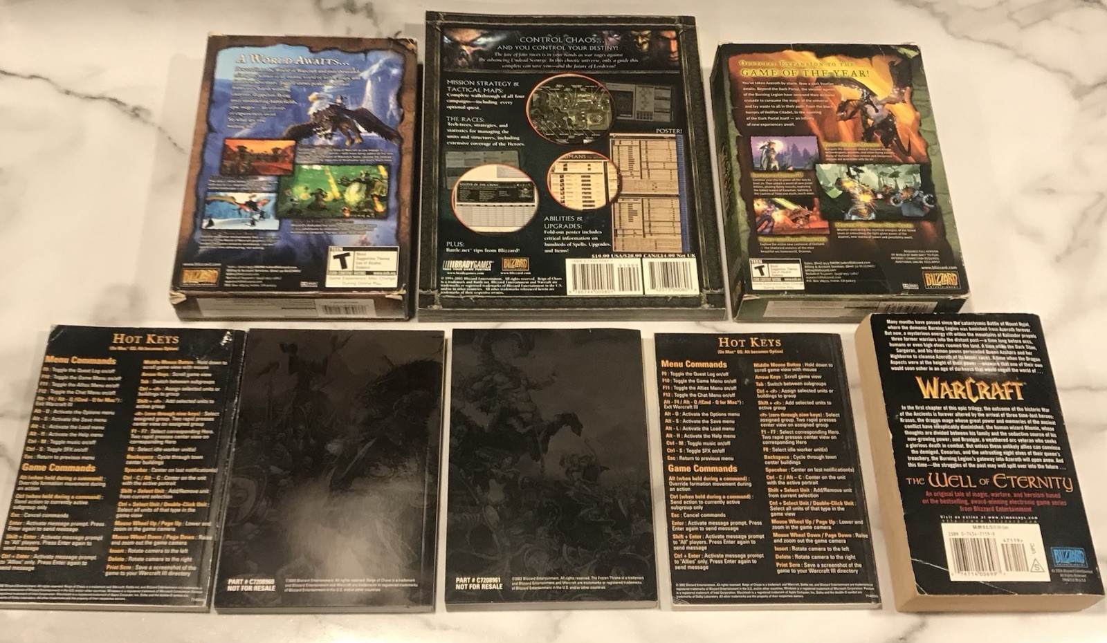 Warcraft Video Game BULK Lot Game Manuals Strategy Guides & More