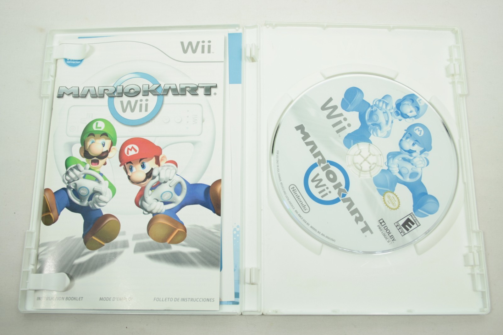 Mario Kart Wii Game CIB Nintendo Wii 2008 Complete with Manual Reg Card & Ad E