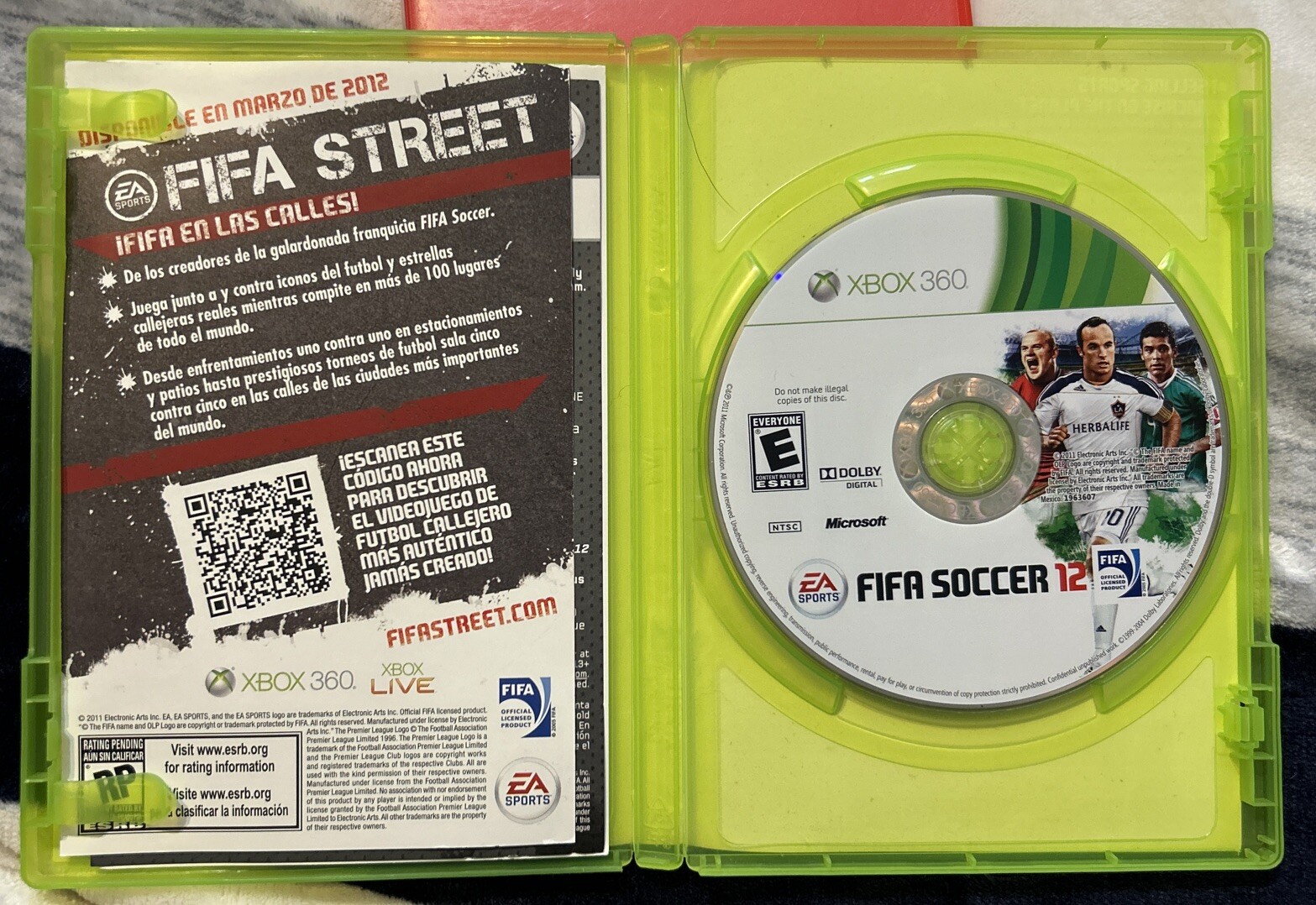 EA Sports FIFA Soccer 12 (Microsoft Xbox 360, 2011) Great Game! See Notes