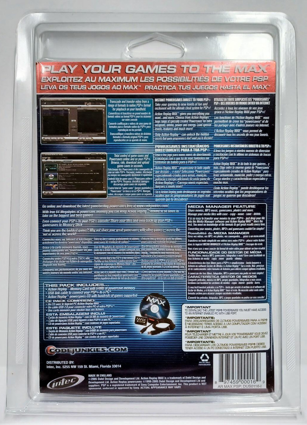 PSP Action Replay Intec