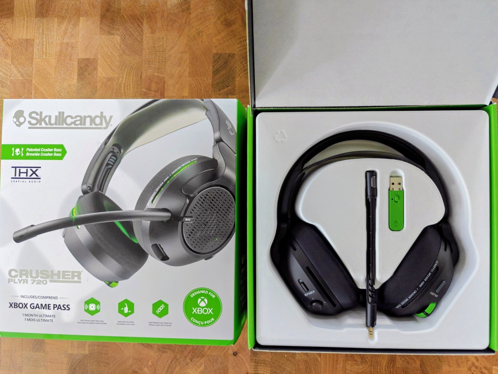 Skullcandy Crusher PLYR 720 Wireless Headset THX Audio, Sensory Bass – Xbox