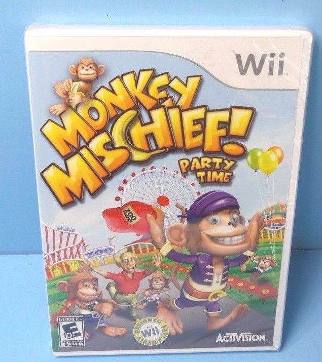 Monkey Mischief! Party Time Nintendo Wii BRAND NEW FACTORY SEALED