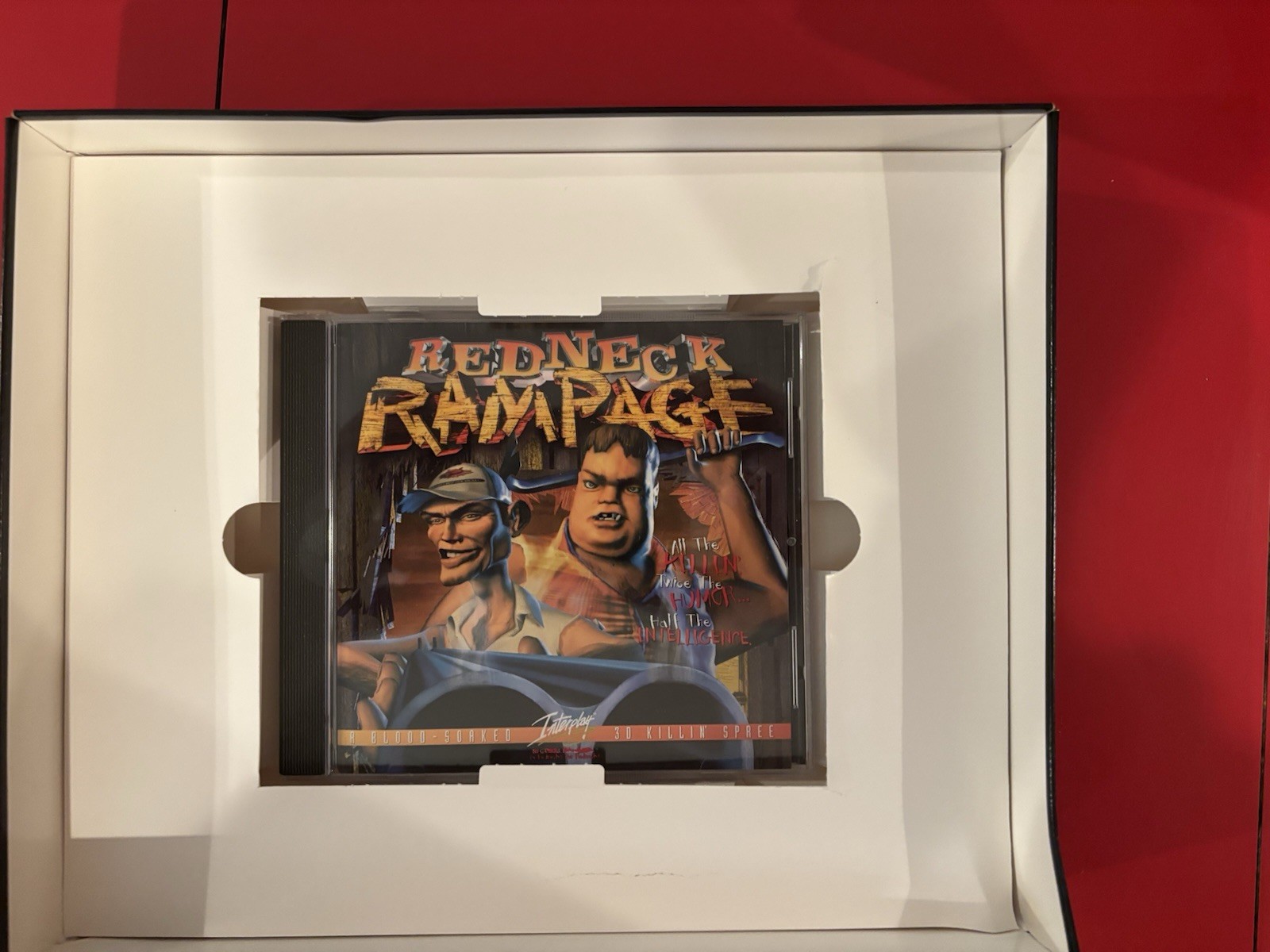 Vintage Redneck Rampage Interplay CD ROM Big Box Video Game 1997