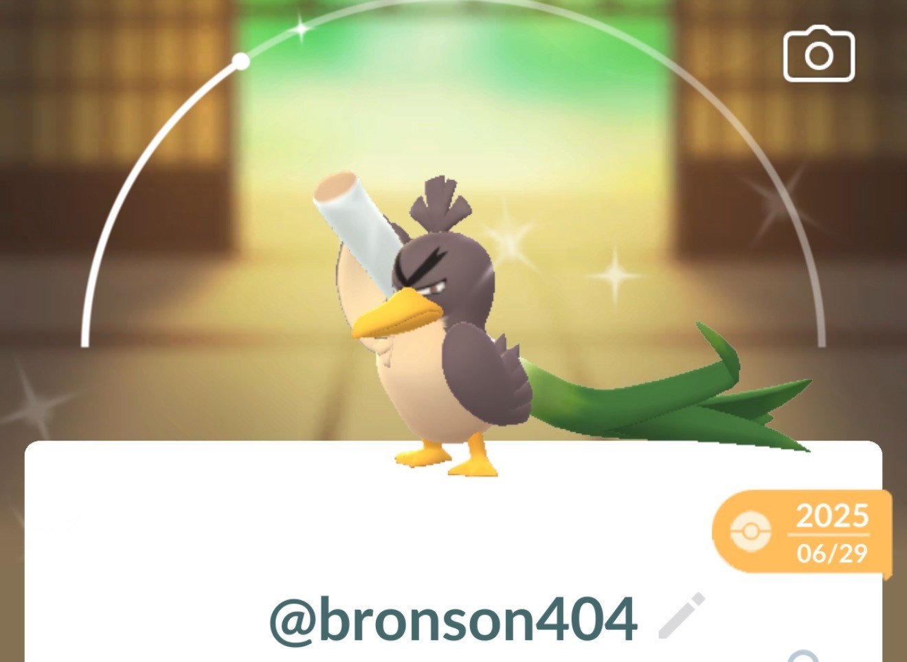 Pokemon Shiny Farfetch’d Galar TR–ADE G0 Unregistered