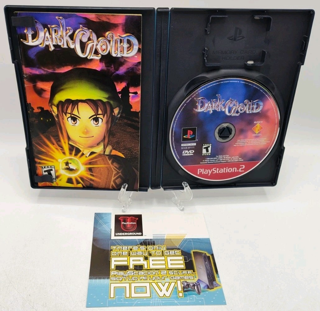 Dark Cloud (PlayStation 2 PS2, 2001) *CIB w/ Reg Card* Great Condition* Tested!