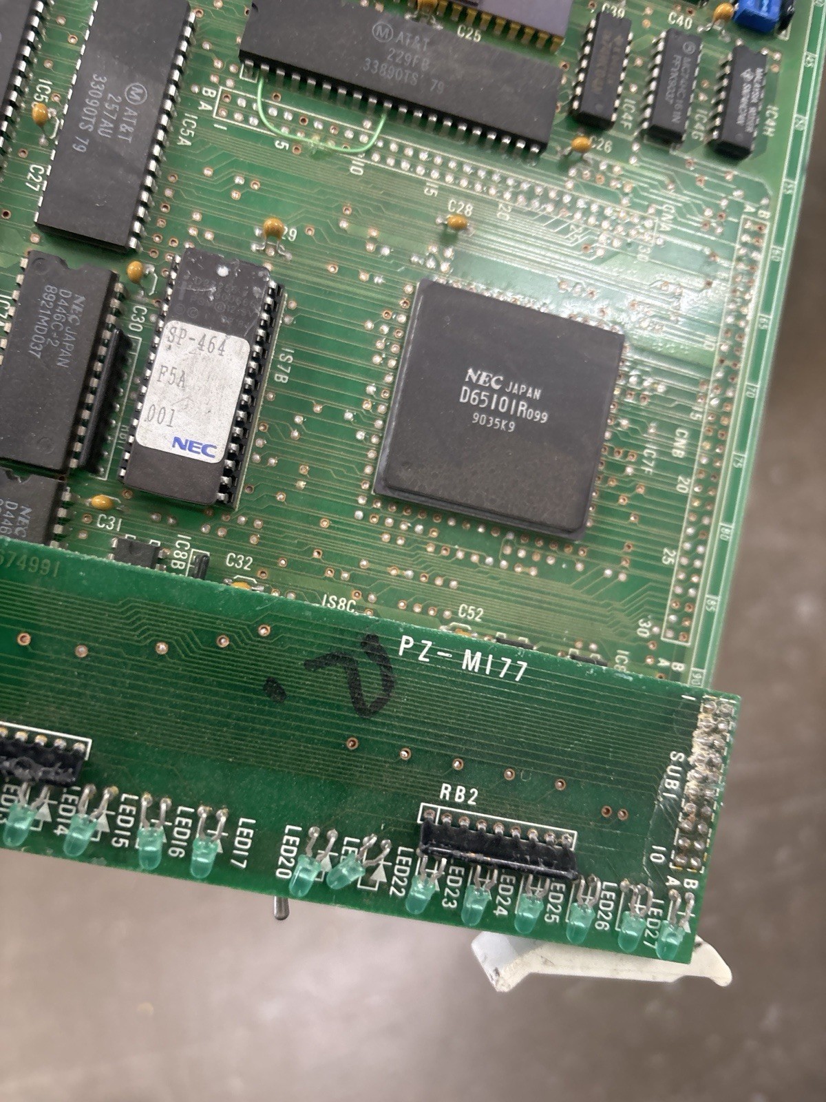 Rare Mystery 1991 NEC Arcade PCB Dual Stack Board SP-464 PZ-M177 Untested