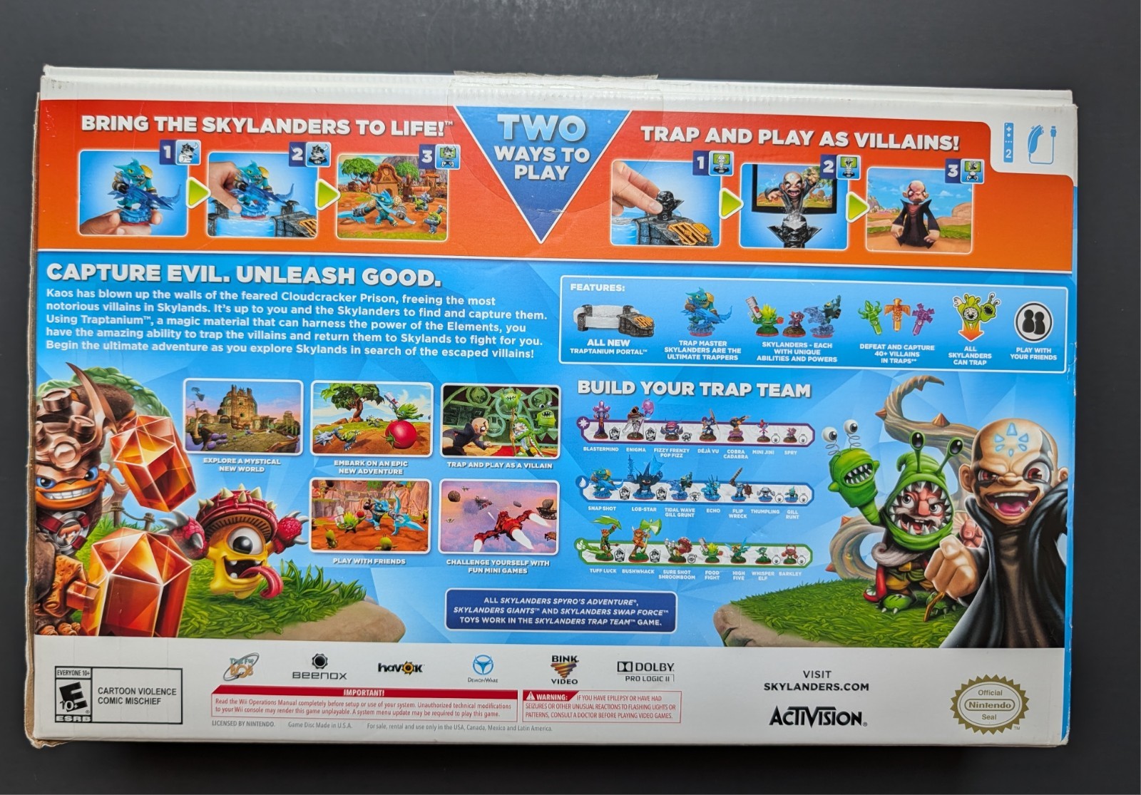 Skylanders Trap Team Starter Pack – Wii , Looks New, Everything Included