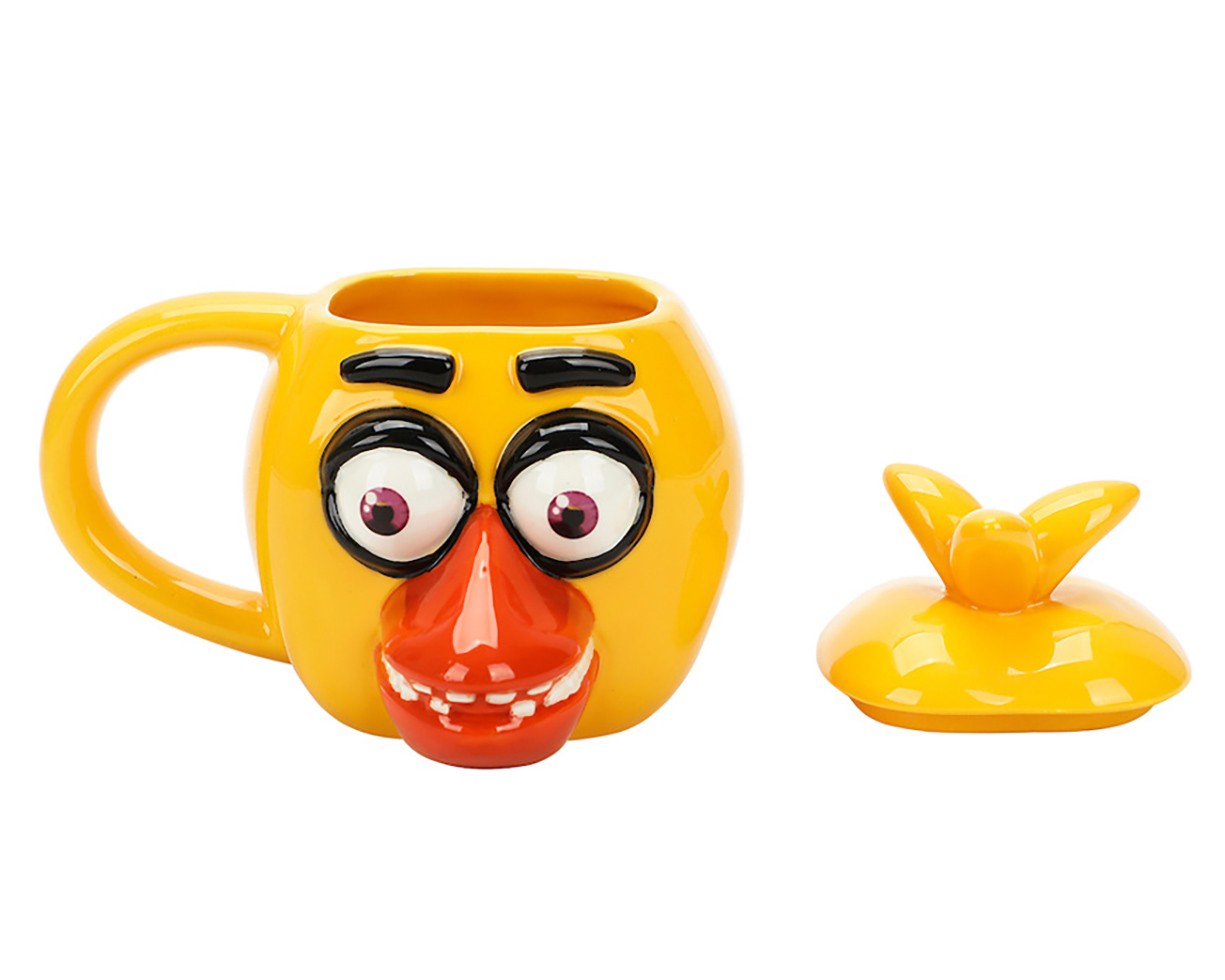 Five Nights At Freddy’s Chica 15oz Sculpted Ceramic Mug With Lid