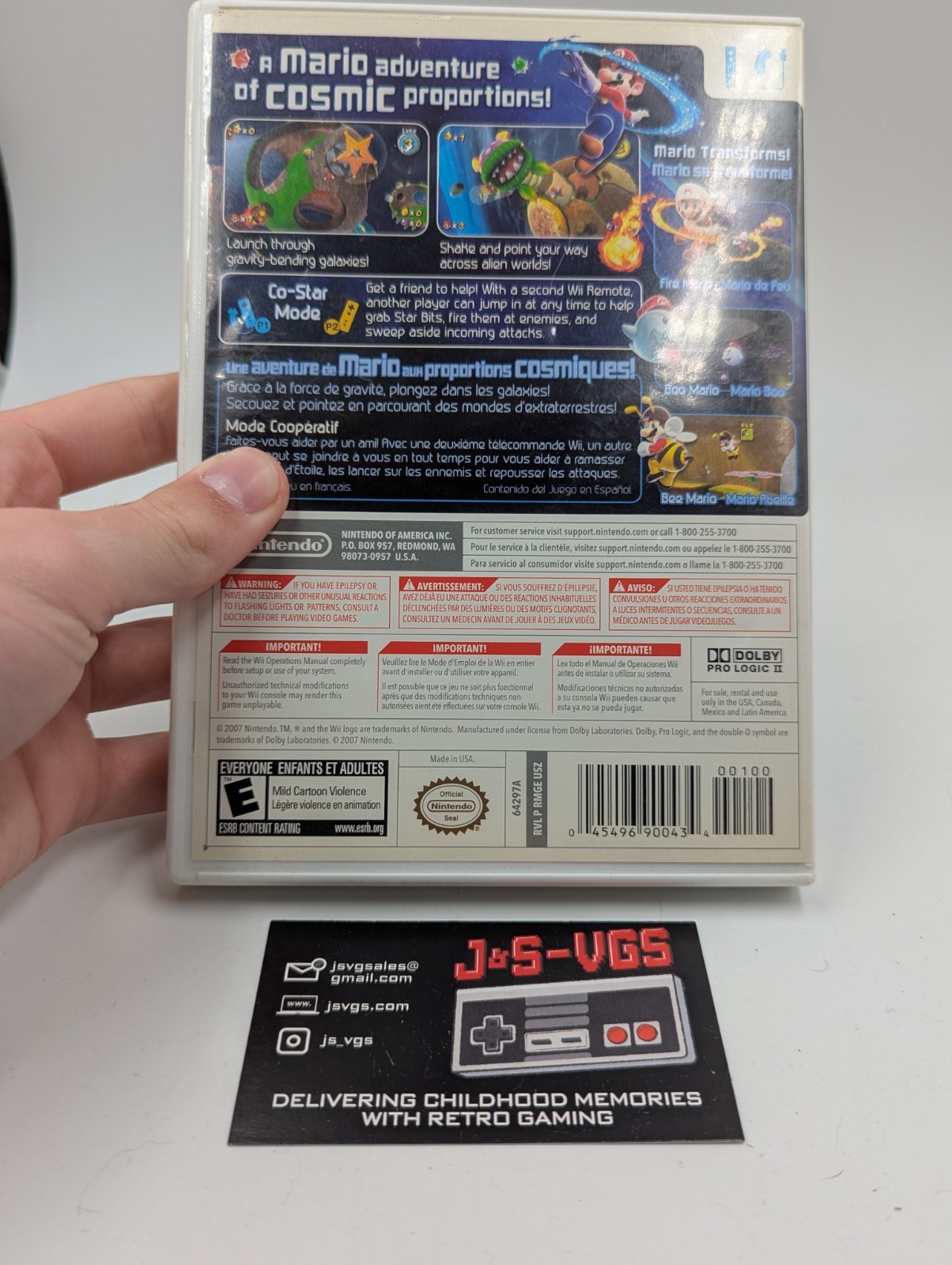 Super Mario Galaxy Nintendo Wii CIB Complete Authentic