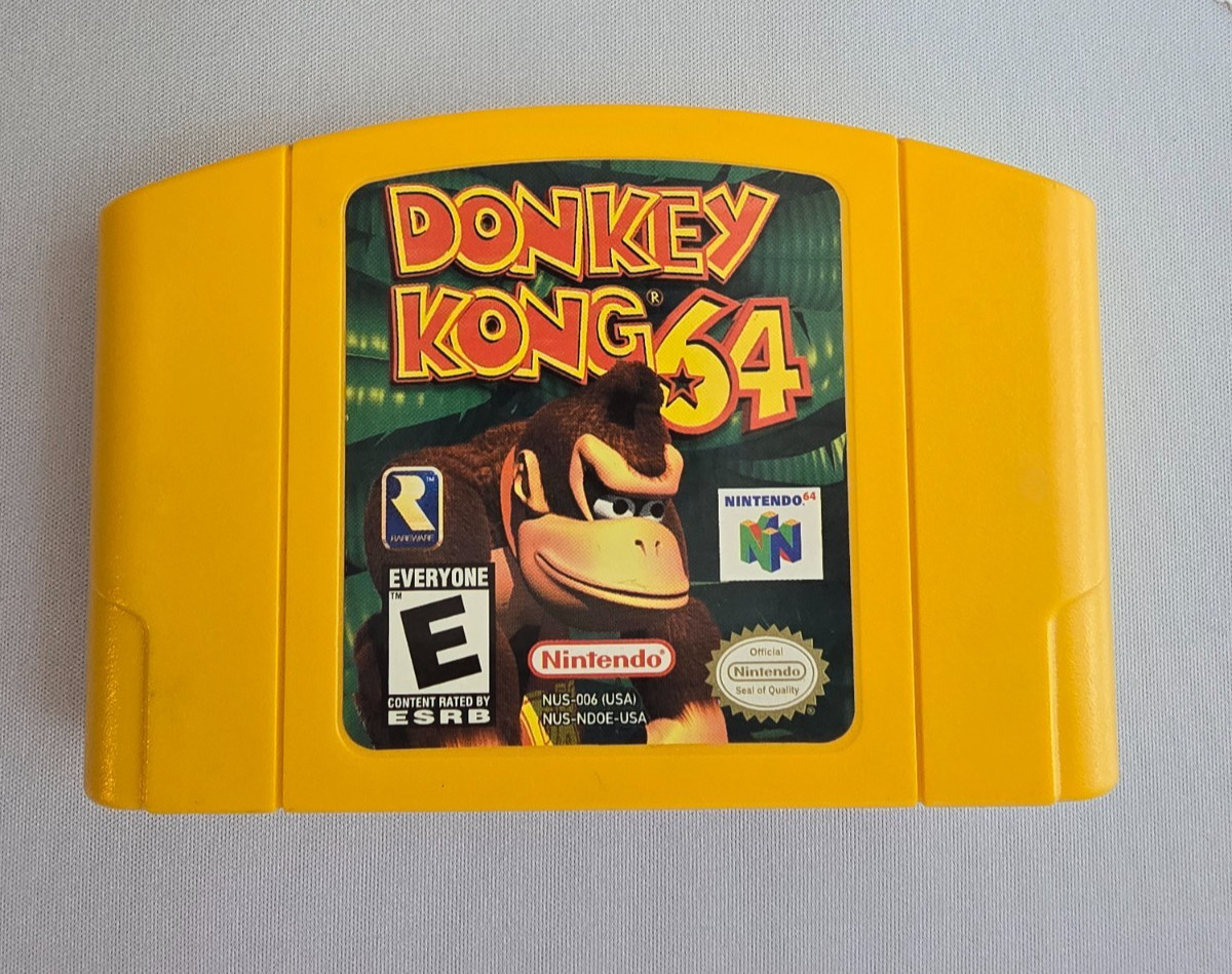 Donkey Kong N64 (Nintendo N64) Super Clean, Tested, Working, Cartridge ONLY