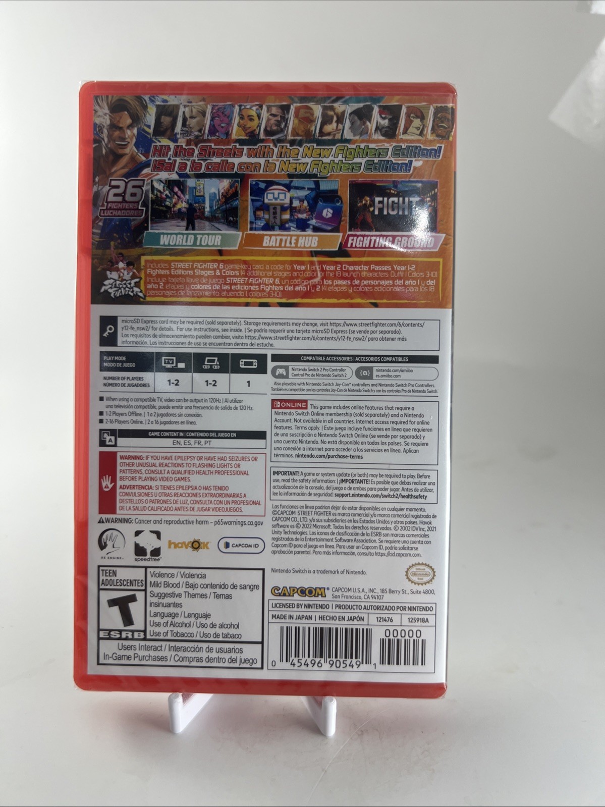 NEW Street Fighter 6 Years 1-2 Fighters Edition Nintendo Switch 2 Factory Sealed