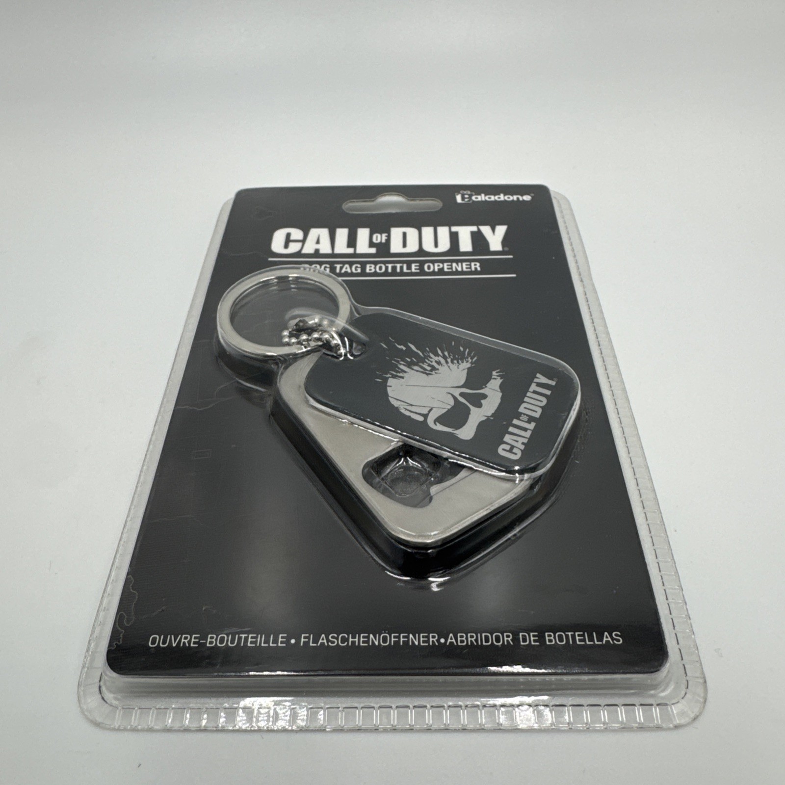 Call of Duty Skull Logo Dog Tag Metal Key Chain Bottle Opener New 2018