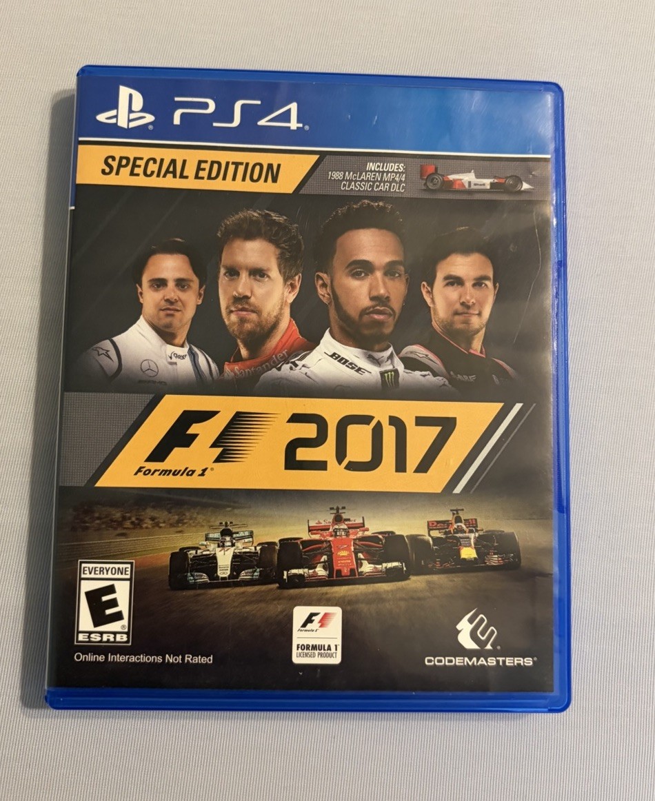 F1 2017 SPECIAL EDITION Sony PlayStation 4 COMPLETE Formula One 1 Racing CIB PS4