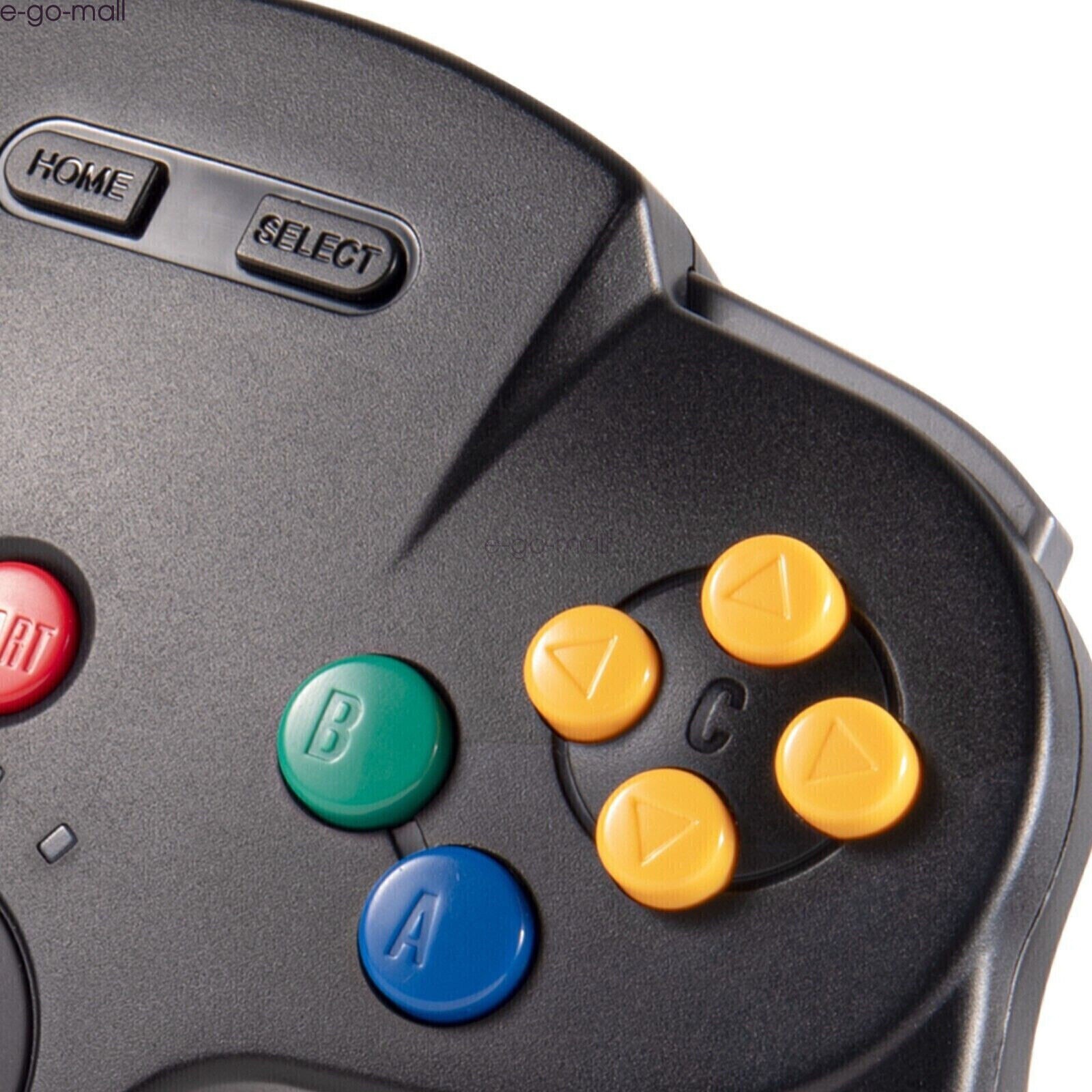 Black + Grey Wireless Switch N64 Controller for Nintendo 64™Switch Online PC MAC