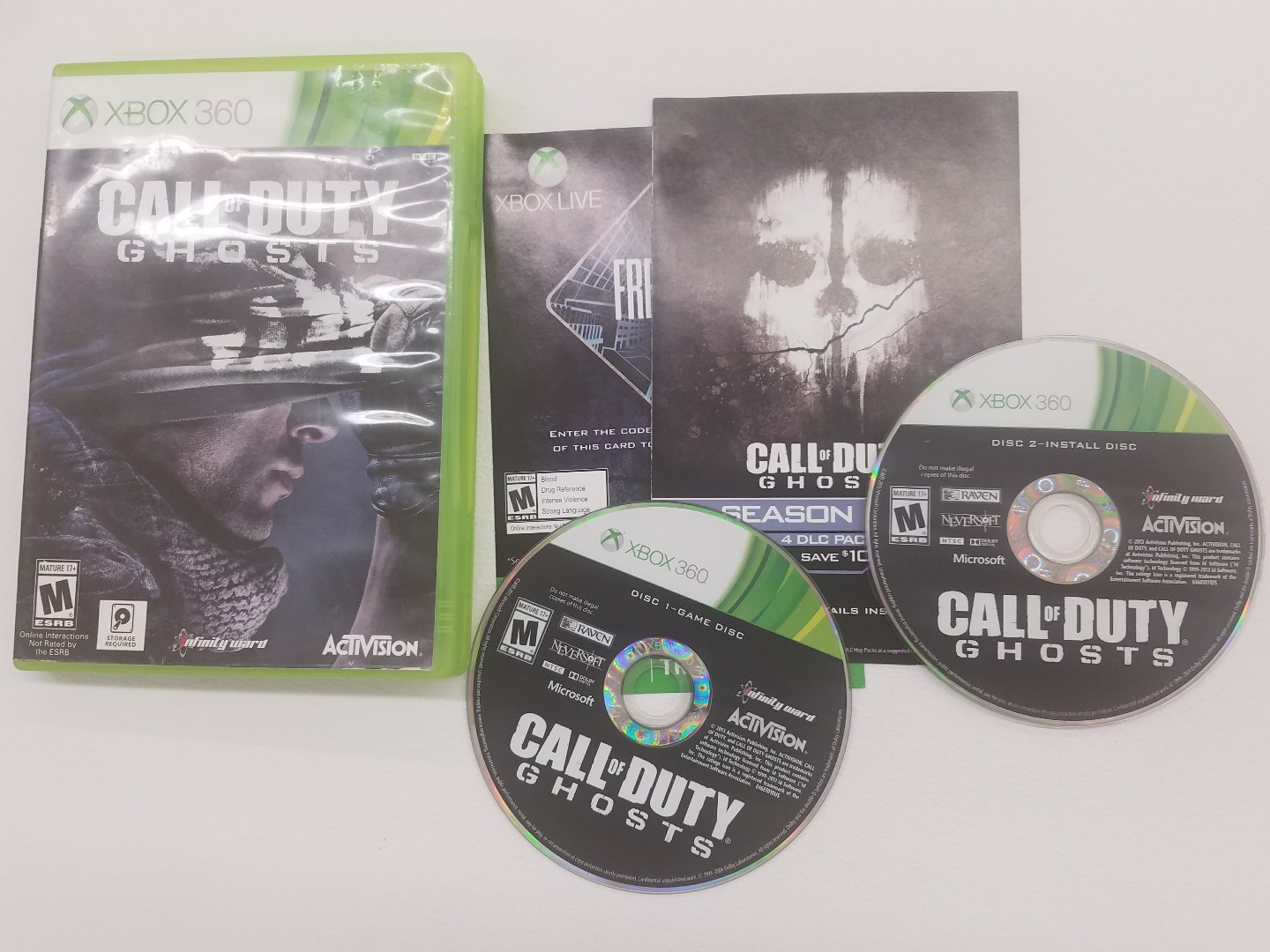 XBOX 360 Call of Duty: Ghosts. Free FAST SHIPPING