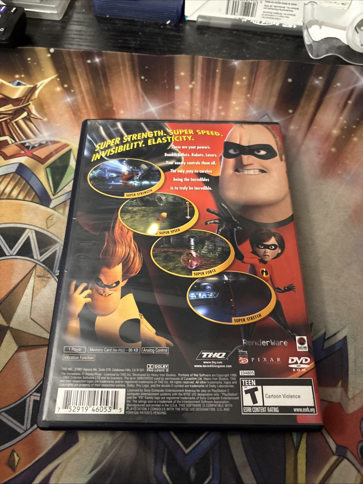 Disney Pixar The Incredibles PS2 Playstation 2 CIB Complete Black Label Clean