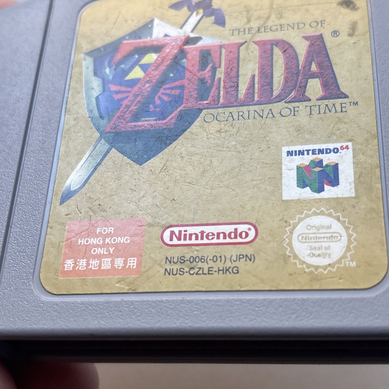 Hong Kong Version Legend Of Zelda Ocarina Of Time Authentic Nintendo 64 N64 Rare