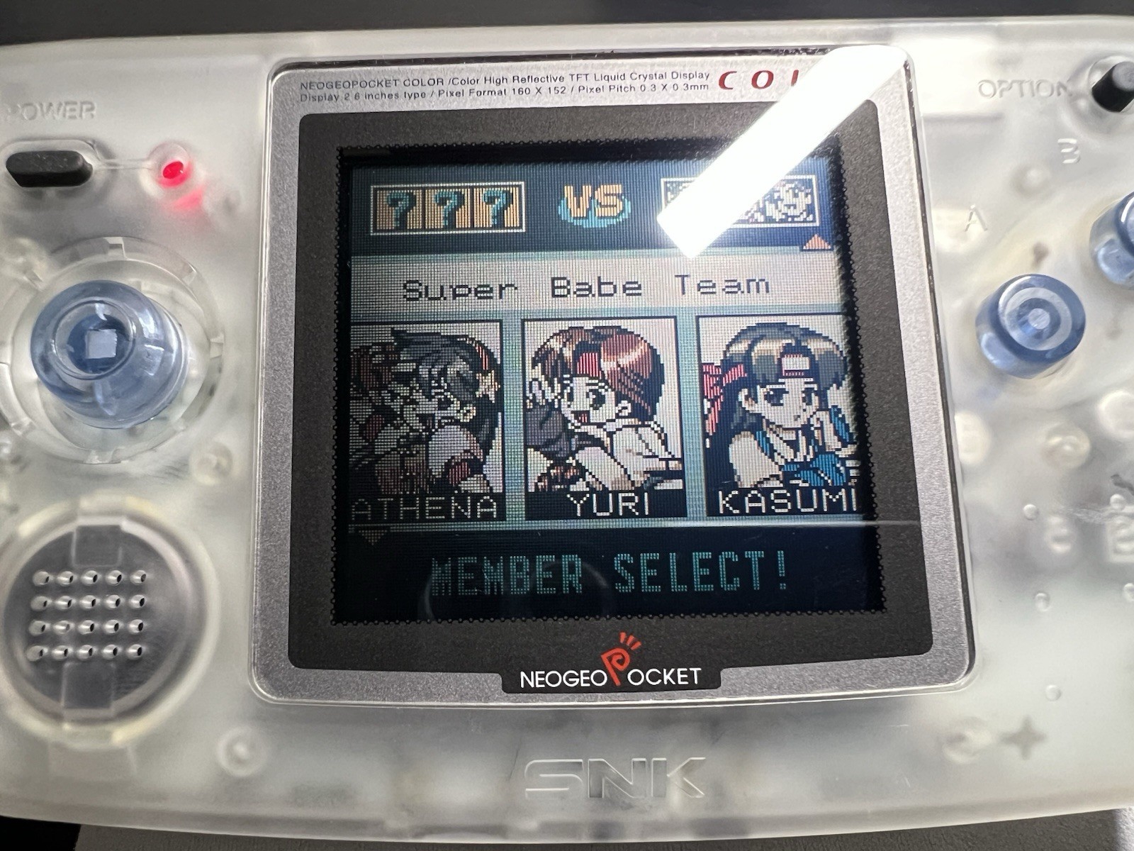 Neo Geo Pocket Color SNK Console Crystal White Comply In Box CIB