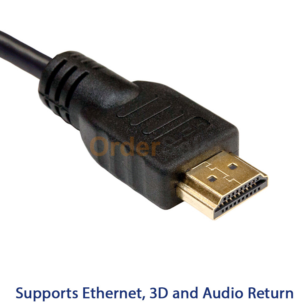 HDMI 1.4 4K 3D HDTV PC Xbox ONE PS4 LOT High Speed Cable Plug 3 6 10 15 25 50 FT