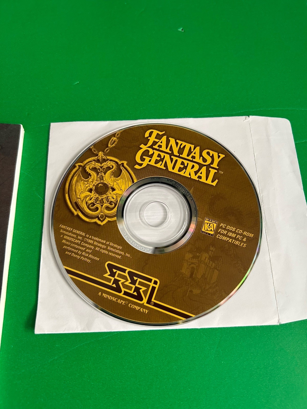 SSI Fantasy General Big Box Strategic Role Playing Game***Plus Strategy Guide***