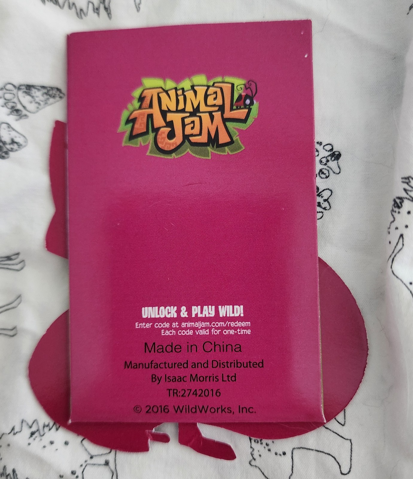Animal Jam – Winter Box Fox Code Card & Sleeve CULTUREFLY Hft AJ 2016