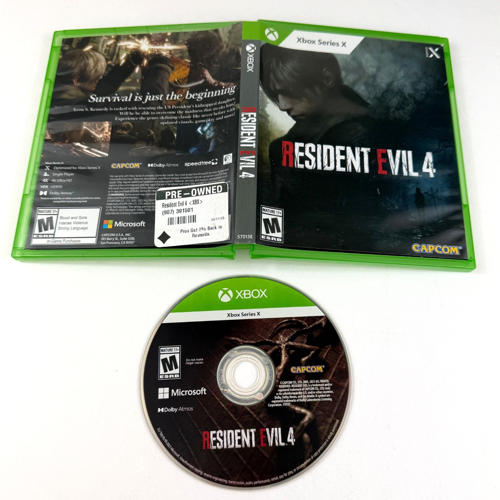 Resident Evil 4 Remake Microsoft Xbox Series X | S Tested Includes Original Case