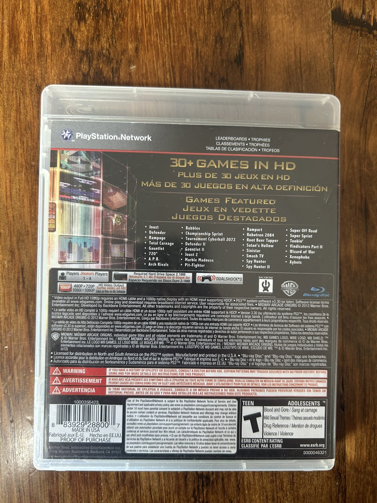 Midway Arcade Origins PlayStation 3 CIB – Tested