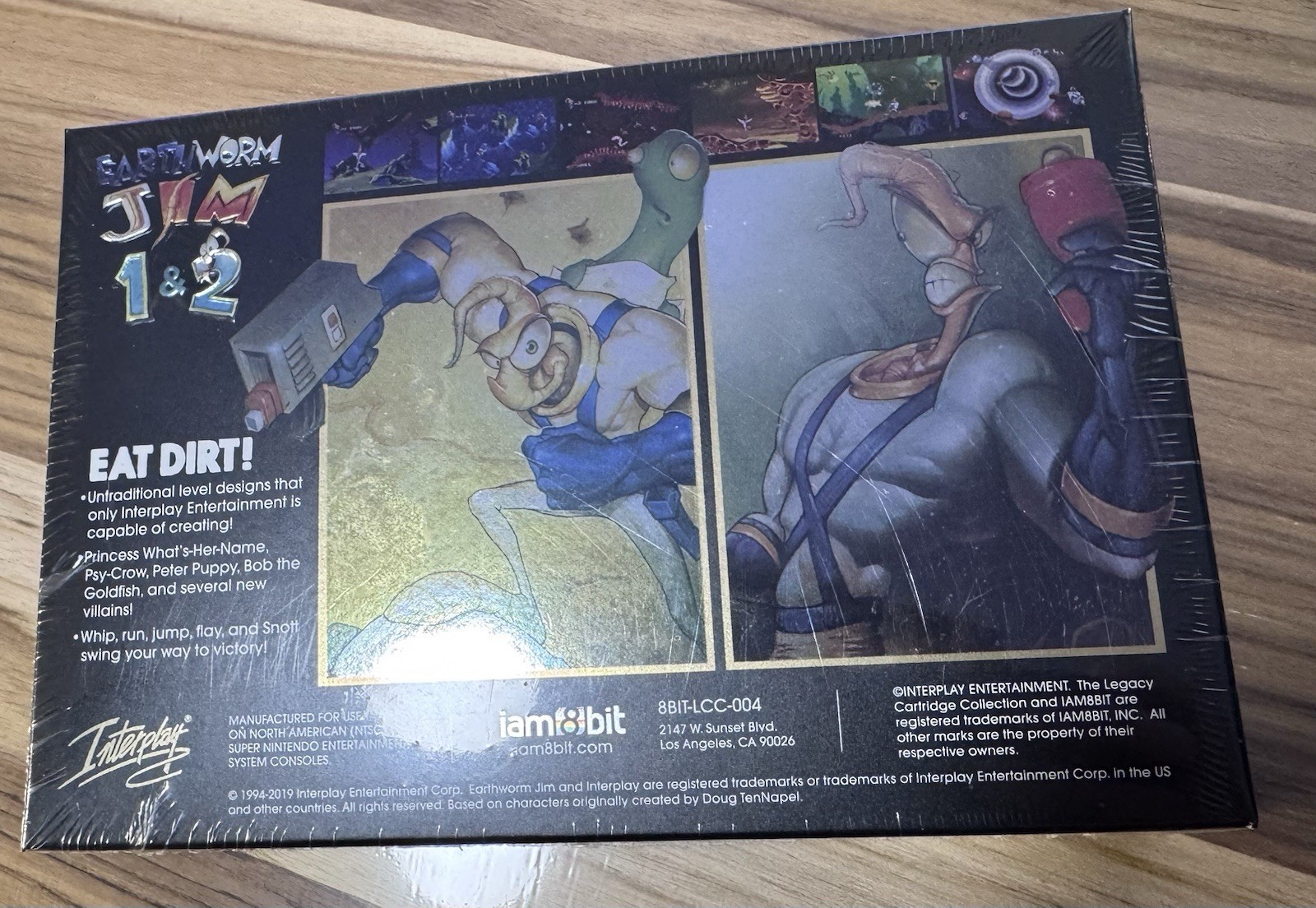 Earthworm Jim 1&2 iam8bit Limited Edition NEW FACTORY SEALED